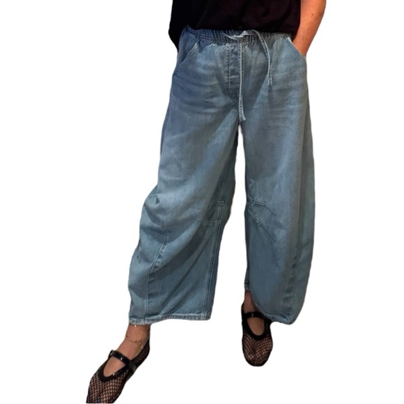 GAP Denim - Current Gap mid rise ultrasoft easy pull on horseshoe jeans in medium wash